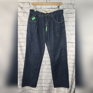LRG Lifted Research‎ Group Mens Blue Dark Wash Jean